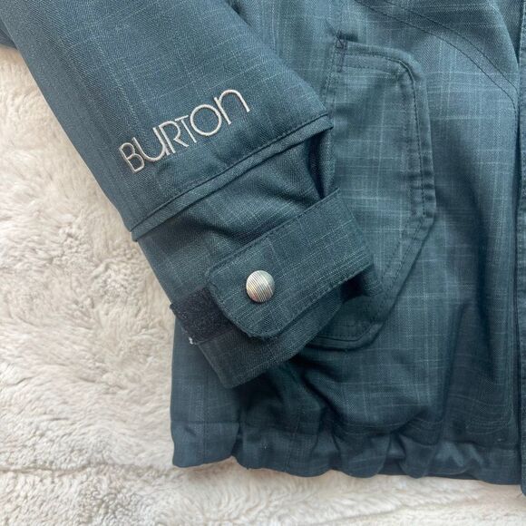 Burton Dry Ride Waterproof Snowboard Ski Jacket Gray Womens Small Zipper Pockets - Picture 3 of 13